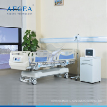 Компания AG-BY009 пять функций реанимации больницы оборудования 10 часть стальная доска кровати электрическая кровать медицинского пациента